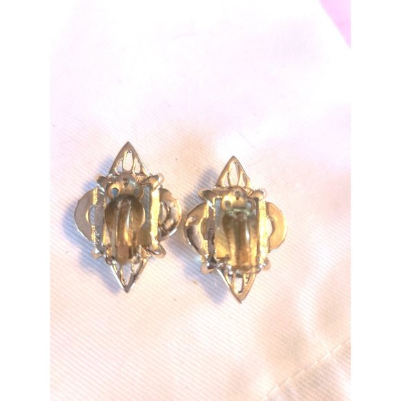 VINTAGE WHITING AND DAVIS EARRINGS - Picture 2 of 7